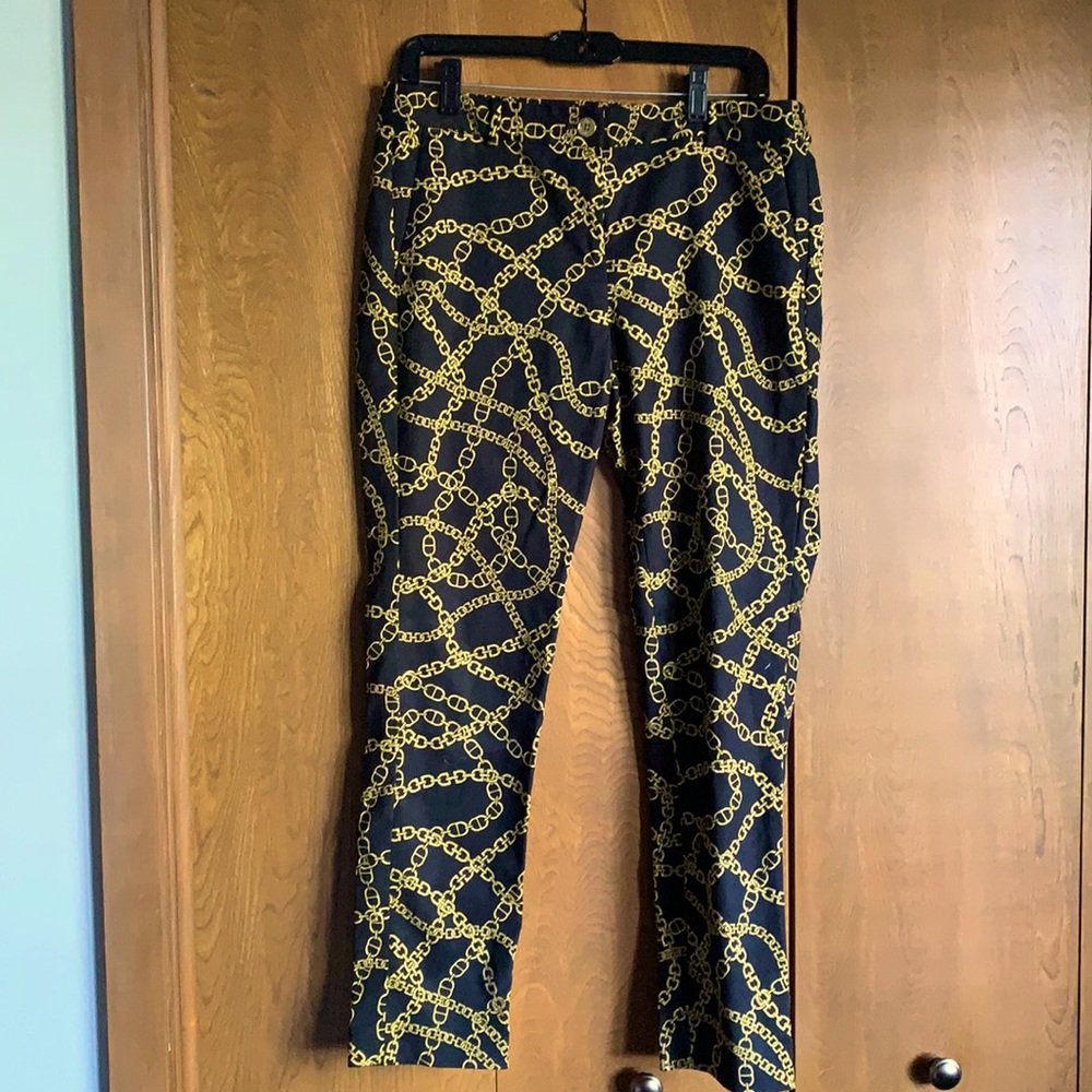 Michael Kors chain print ankle pants